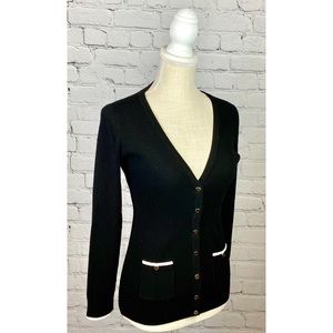 White House Black Market Black Cardigan